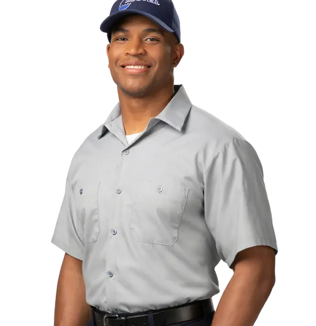 Professional plumber technician ready to handle home repair