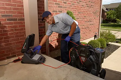 Sewer camera inspection
