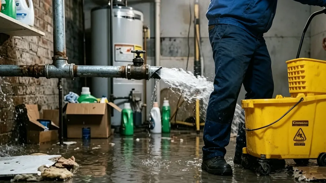 emergency burst pipe winter freeze thawing plumber shutoff service